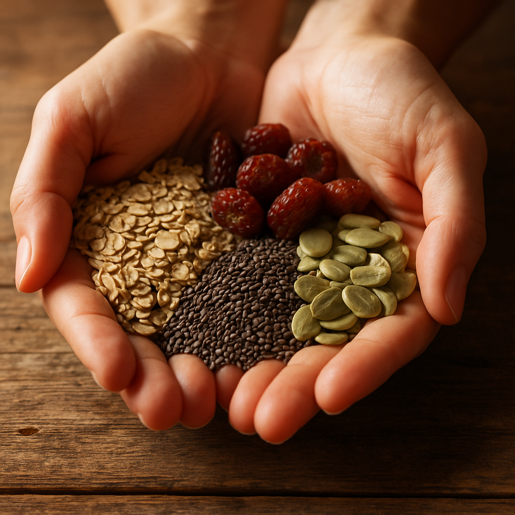 Ingredientes naturales seleccionados a mano